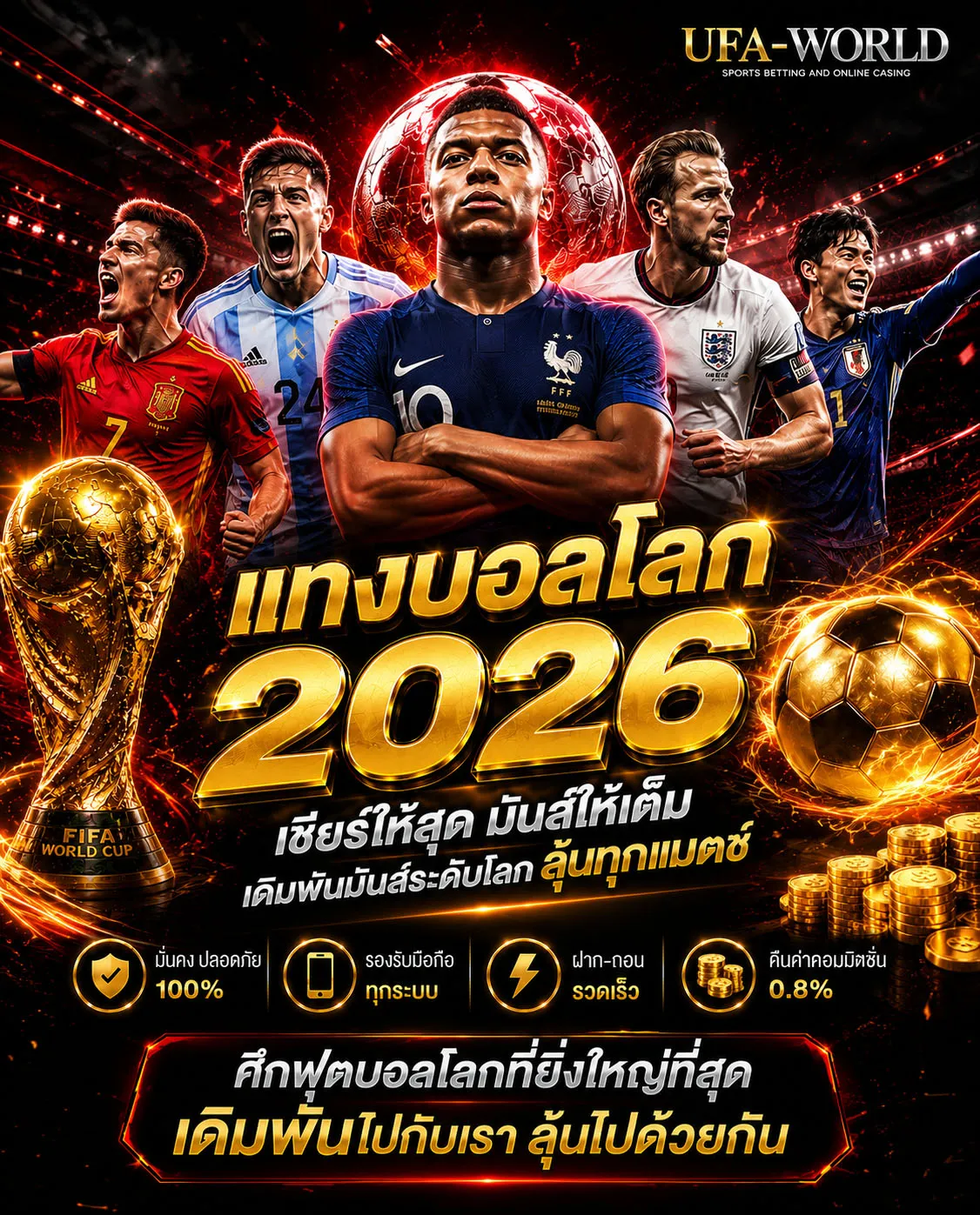 แทงบอลโลก 2026 เว็บตรง ค่าน้ำดี